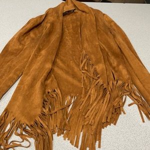 Fringe velvet jacket